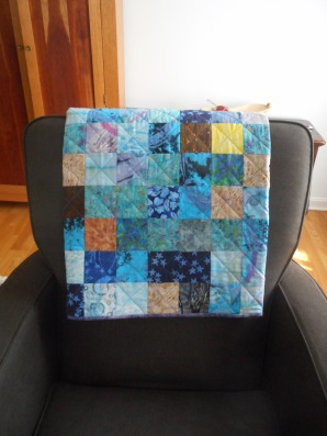 left over squares form batik quilt 2019-2020